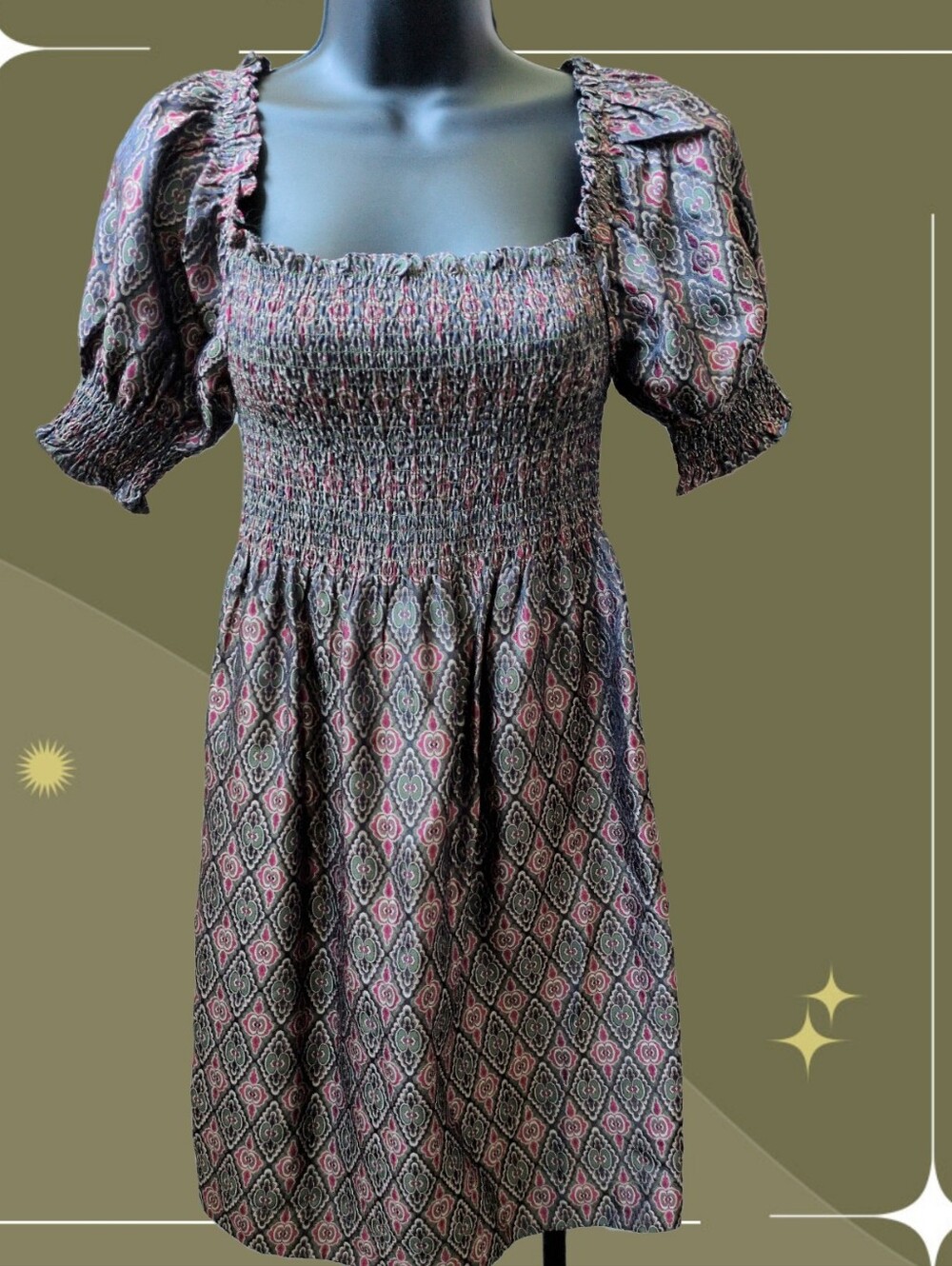 ✨ Hill House Home Athena Jewel Brocade Mini Nap Dress Size Xs